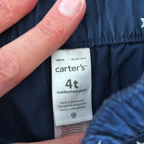 Carter’s Girls Patriotic Star Shorts - Size 4T - Picture 3 of 5